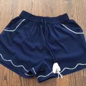 Wire and blue casual shorts